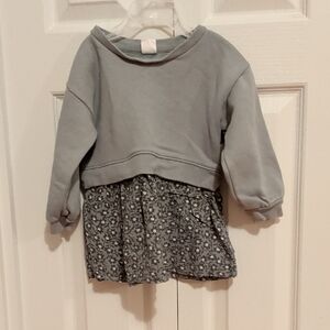 GAP Baby Green Sweatshirt/Dress
